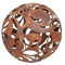 Kapaga - Boules de Jardin en Rouille - Décoration extérieure au Style Vintage - Décoration extérieure pour Bougies - Boules décoratives de Jardin pour l'extérieur (Orange Rouille 2, 23 cm)