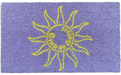 Gift Company - Fussmatte - Motiv: Club de Soleil - Kokos, Vinyl - Farbe: lila - 45 x 75 cm