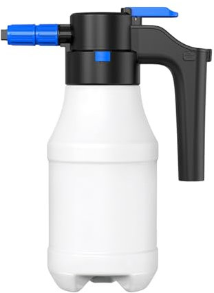 Pulvérisateur de Mousse Electrique 1.5L Pulvérisateur à Pompe Rechargeable Lavage de Voiture Automatique Sous Pression et 75° (Pulvérisateur Electrique à Pression 1.5L)