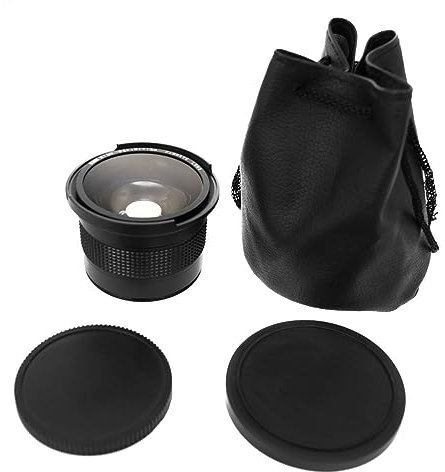 52MM Wide Angle Fisheye Lens with Macro 0.35x for Butterflies Flowers