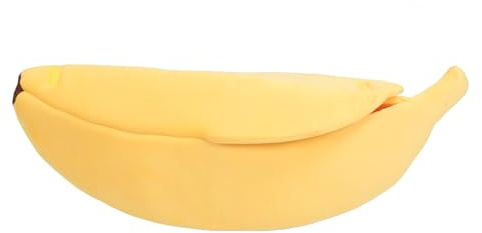 Katzenbett in Bananenform, lustiges Bett, weich und bequem, Höhle für Katzen, warmes Bett für Haustiere, für Hunde, Kätzchen, Welpen (XL)