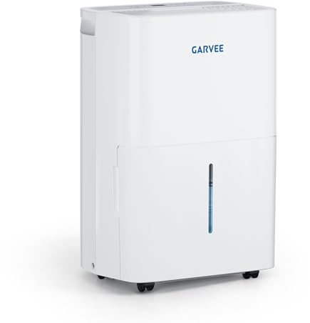 Deumidificatore 20L/24h con Refrigerante R290, Serbatoio Acqua Grande, Display LED, Spegnimento Automatico, Silenzioso per Casa, Camera da Letto, Soggiorno e Cantina, Colore Bianco