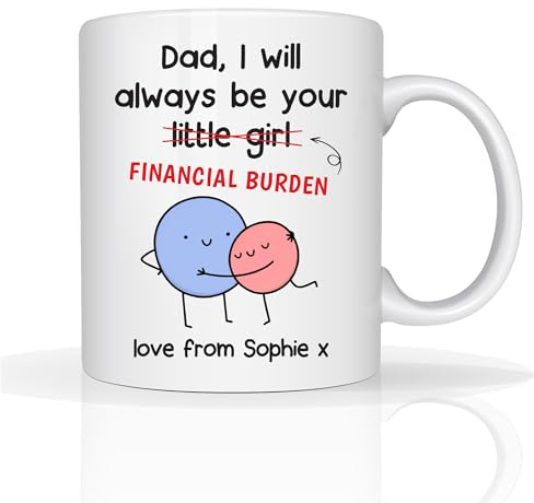 Star Online Personalised Gift for Dad Mug Fathers Day Custom Photo 11oz Ceramic Coffee Cup Best Dada Ever Daddy Birthday Presents Dishwasher Safe (Daddy Girl)