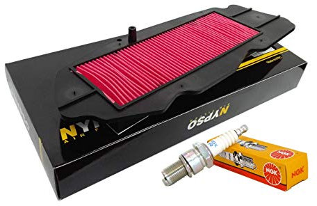 Filtro aria Nypso 100602631 candele NGK CR8EH-9 FJS 400 600 Silver Wing