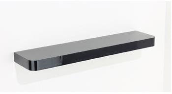 HOMION Floating Narrow Shelf Wall Storage Shelves Bookshelf Holds up to 2 kg, 50 x 14.5 x 3.8 cm MDF White, Black, Grey in Matt and Oak Effect (Matt Black)