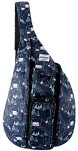 HAWEE Reise Brusttasche Sling Umhangetasche Rucksack Crossbody Schultertasche Daypack Casual für Männer Frauen Teenager Arbeit Reise Studie Outdoor Klettern Wandern Laufen