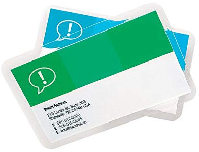 GBC CardPouch Laminating Pouches 65 x 95 mm 250 mic You will receive 1 Pack of 100