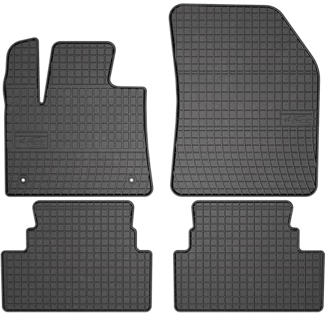 FROGUM EL Toro Gummimatten Ganzjähriges-Set von Autofussmatte Auto Fußmatten für Opel Grandland X 2017-2024 | Beständiges Gummi Material | 1,5cm Schutzkante