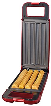 Global Gizmos 35529 Churros Maker 700W / Piping Bag Included/Thermostatically Controlled 180° Rotary System For The Perfect Bake/Freshly Bake 4 Churros At A Time/Ready In Minutes