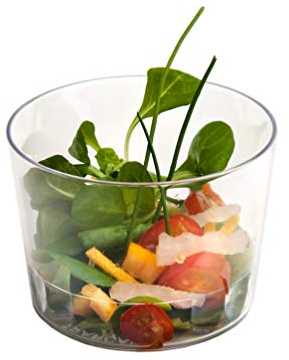 D-Work 15 Verrines Rondes Bodega en Plastique Transparent - 12 cl - 64 mm x 46 mm - Epaisseur Standard - Utilisation Polyvalente - 100% Française