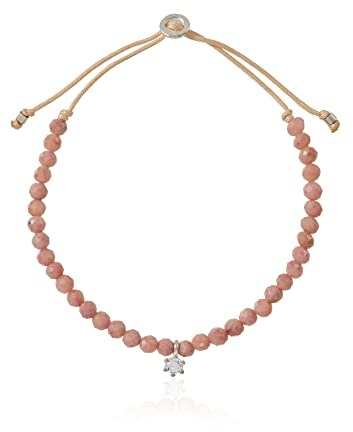 Thomas Sabo Armband rosa Perlen mit weißem Stein 925 Sterling Silber A1987-401-9-L20V