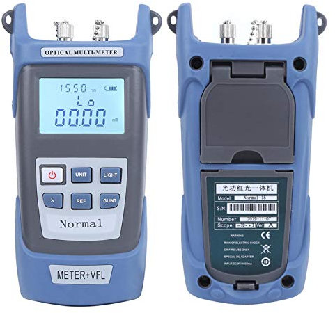 15km Fiber Optic Cable Tester - High Precision Visual Fault Locator - FC/SC/ST Connector Tester - Portable Optical Power Meter