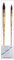 Raphael Pinceau Lavis Aquarelle Petit Gris Pur Monte sur Plume. Serie 803 No. 1. 0/3 .Set 2 pcs