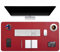 DOBAOJIA Tappetino per Mouse Grande Mouse Pad Mat XXL Sottomano da Ufficio Tappetino da Tavolo Pad per Scrivania Laptop, Pelle PU Impermeabile + Scamosciata Antiscivolo 90 x 43 cm (Rosso Bordeaux)