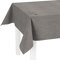 LILENO HOME Tischdecke abwaschbar [140x280cm] in Grau - Gesäumte Polypropylen Gewebe Tischdecke wasserdicht mit Fleckschutz