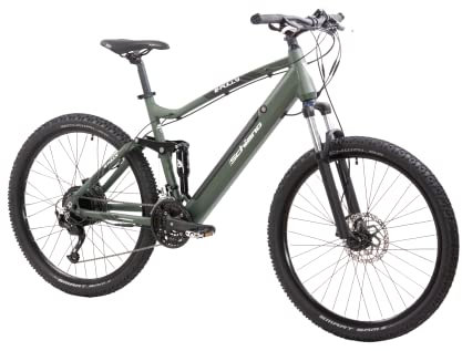 F.lli Schiano E-Fully, Electric Bike for Adults, 27.5 Mountain Bike, 36V 14Ah Removable Battery, 250W Motor, 50Nm, Full Suspension, Dark Khaki