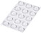 Happy Bananas Clear Self Adhesive Flat Topped Bumper Pads Stops Rubber Feet for Furniture, Glass, Cabinets, Crafts - 10mm x 4mm (15)