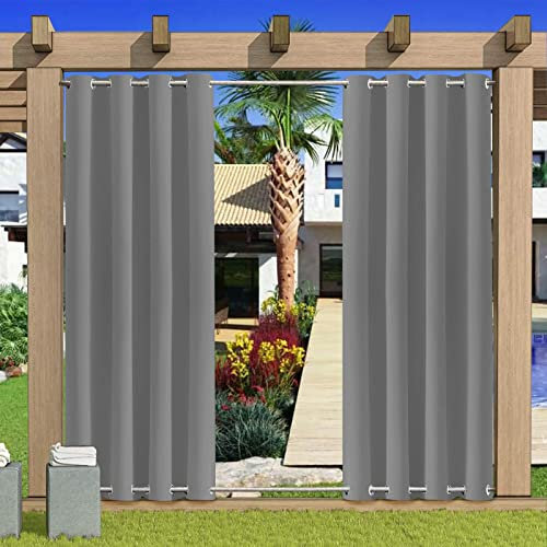 Impermeabile Tende da Esterno,Personalizzato Termiche Isolanti Tenda da Sole con Occhielli,Oscuranti e Protezione UV Privacy Tenda per Interni,Giardino,Pergolato-1 Pezzo,24 Colores