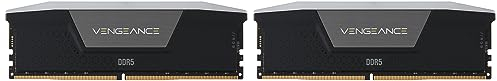 Corsair VENGEANCE RGB DDR5 RAM 64GB (2x32GB) 5200MHz CL40 Intel XMP iCUE Kompatibel Computer Speicher - Schwarz (CMH64GX5M2B5200C40)