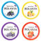 Nail Varnish Remover Pads,80PCS Nail Polish Remover Pads in Box, Portable Nail Polish Remover Wipes (Lemon & Grape & Orange & Blueberry)
