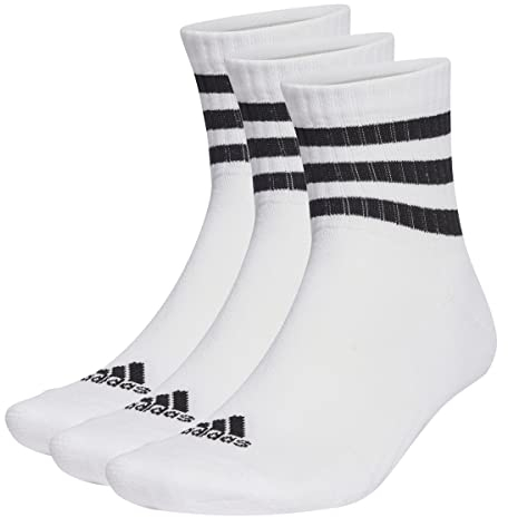 3-Stripes Cushioned Sportswear Mid-Cut 3 Pairs