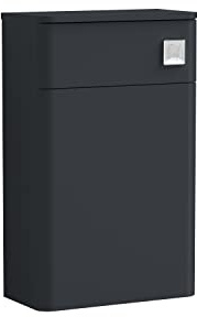 nuie RC01441 Core Modern Bathroom Floor Standing WC Toilet Unit (Concealed Cistern and Pan Not Included), 500mm, Satin Anthracite