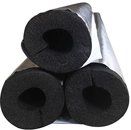 HAIRIT Selbstdichtender Rohrisolierung 22mm 27mm 34mm 43mm 48mm 60mm 76mm 89mm 108mm 120mm Isolierschlauch Heizungsrohr Dämmschale, Frostschutzmittel/Isolierung/Flammschutzmittel