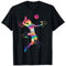 Volleyballspieler Colorsplash Mädchen Kinder Beach Volleyball T-Shirt