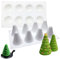 HGSHUO Weihnachten Silikonform Backform Weihnachtsbaum Kuchenform Silikon Kuchenbackform Weihnachtsbaum Mousse Schokoladenformen Kerzenform Motivbackformen Soap Weihnachten Form 3D