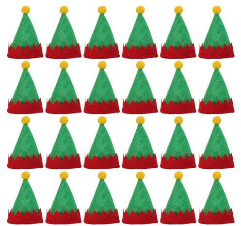 Theaque Mini Nikolausmützen Mini Weihnachtsmütze Xmas Lollipop Hut zum Basteln