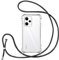 Vauki Coque pour Xiaomi Poco X5 Pro/Redmi Note 12 Pro 5G avec Cordon de Collier, Silicone Transparent TPU+PC Bumper Protection Étui Lanyard avec Sangle Réglable Chaîne Case pour Redmi Note 12 Pro 5G