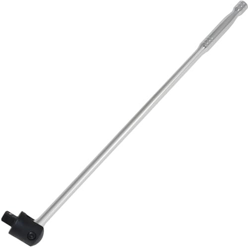 Maxanda 1/2 Inch Breaker Bar 24” Heavy Duty Breaker Bar For Car Breaker Bar Socket Torque Wrench Long Chrome Vanadium Breaker Bar