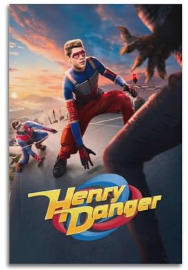 Filmposter Henry Danger, Raumdekor, Poster für Schlafzimmer, Wohnzimmer, Wände, 30 x 45 cm, ungerahmter Stil