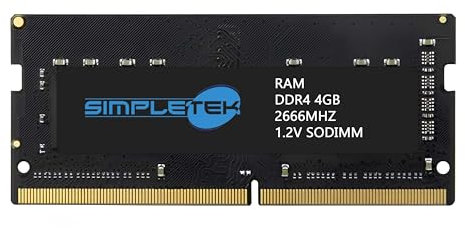 Simpletek – Ram Banco Modulo Di Memoria Per Computer Portatili e Mini PC Da 4GB DDR4 SO-DIMM | Frequenza 2666 MHz | Voltaggio: 1.2V