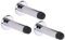 HANDLEZONE® 3 Pack 75mm / 3 inch Projecting Skirting Or Wall Mounted Door Stop, Concealed Fixing, Rubber Buffer Stopper - Polished Chrome