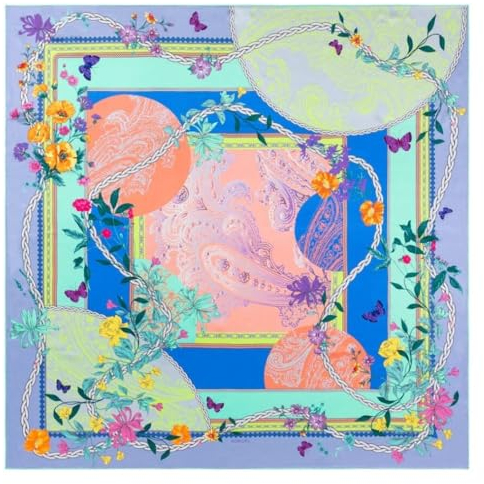 Roeckl Seidentuch Daydream Multi Pastel 130x130