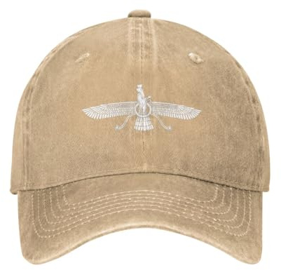 KWQDOZF Farvahar Persisches Symbol Hut Casquette Denim Baseball Cap Unisex