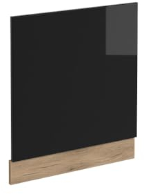 Vicco façade R-Line, Noir Haute Brillance/Chêne de Force doré, 60 cm, PT Anthracite