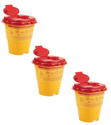 Kanülenabwurfbehälter -3 Stück- 2,5 Ltr. Multi-Safe twin plus 2500 Carmesin® Bundle