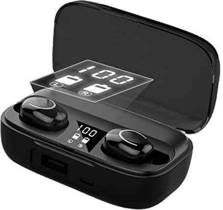 Wireless Earbuds - Wireless Earphones, Bluetooths 5.2 Headphones | 2024 Deep Bass Stereo Ear Buds with Wireless Charging Case, Digital Display Earphones Stereo Audio Touch Control Ear Headset for S