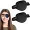 TEOZBLU 2 Pièces Patch d'Oeil Strabisme Ajustable Cache-Oeil Paresseux Réglables, Cache-œil Pirate, pour L'amblyopie L' œil Paresseux One Eye Cover 3D Patches Oculaires Réglables
