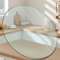 BVDHASDBT Plateau de table en verre trempé, en verre transparent, plateau en verre trempé, pour tables à manger, tables basses, tables de jardin, rond (52 cm)