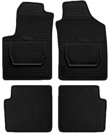 UNION Tappetini su misura realizzati per SUZUKI SAMURAI dal 2002 al 2003 in gomma Nero
