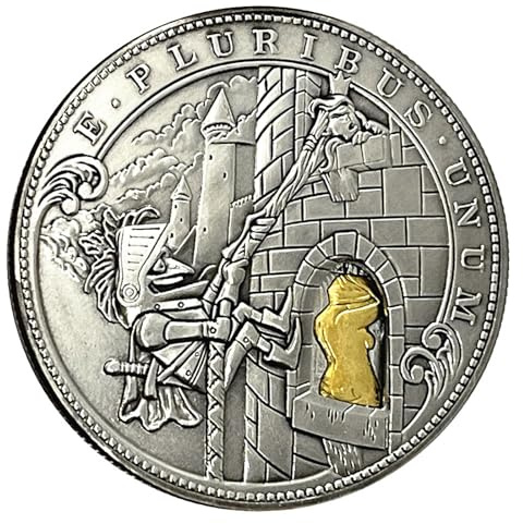 Mecanismo movible de monedas romanas Booteen Amazing Art 'Peeper' Hobo Nickel Morgan Dollar Magic Coleccionable Regalo creativo hecho a mano conmemorativo