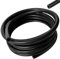 Brslainn 3 m Tubo Silicone (ID 4 mm, OD 8 mm), Tubo in Silicone per Auto, Uso Motore Auto, Trasporto Refrigerante e Sistemi Turbo, Nero