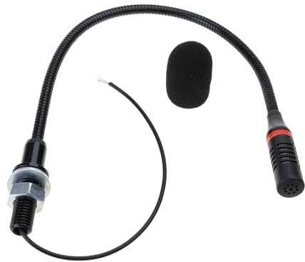 Professionelles Schwanenhalsmikrofon 50Hz-20KHz Hochfrequenz Omnidirektionales Metallschlauch Mikrofon für Konferenzen ohne Stecker