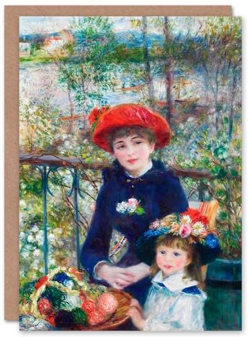 Artery8 Pierre Auguste Renoir Art Card Two Sisters On the Terrace