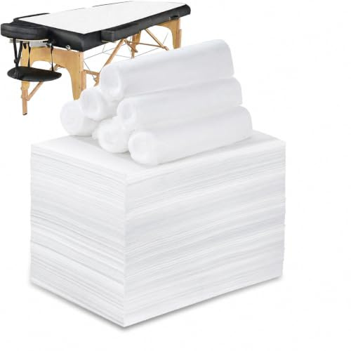 OJTOJT Einwegauflagen für Massageliege und Kosmetikbett, hygienisch für Spa | Einweg Auflage für Massageliegen, Hotel Einmal Bettwäsche für Schönheitssalon, SPA, Massage, Hotels, 80x180cm; Weiß