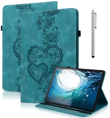 YiChZhe Case Compatible with Samsung Galaxy Tab S5e T720/T725 2019 with Pen Holder, PU Leather, Shockproof, Lightweight Tablet Case, Case with Stand Function and Card Slot, Green