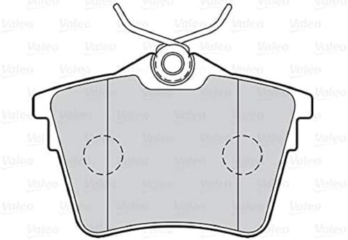 VALEO - Brake pads First - 301664 - Set of 4 pads - Rear axle - Fully equipped with mounted accessories